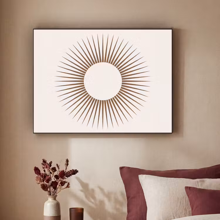 Art Frame - Abstract - Zon - Symbool - Modern - Beige — 2