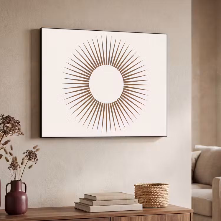 Art Frame - Abstract - Zon - Symbool - Modern - Beige — 4