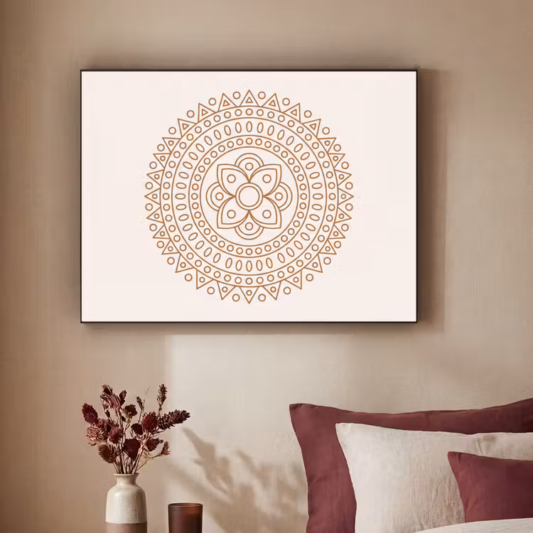 Art Frame - Mandala - Geometrisch - Abstract - Oosters - Bruin — 2
