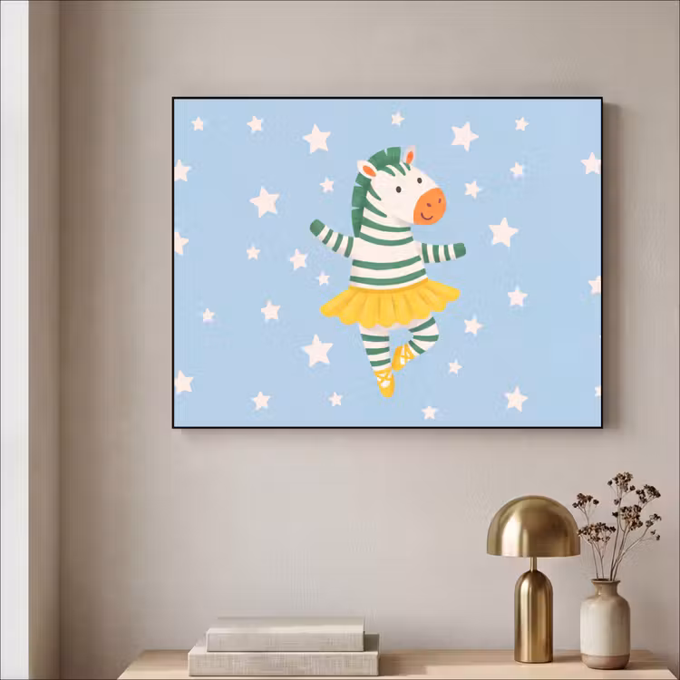 Art Frame - Dieren - Dans - Illustratie - Kinderkamer - Sterren — 3