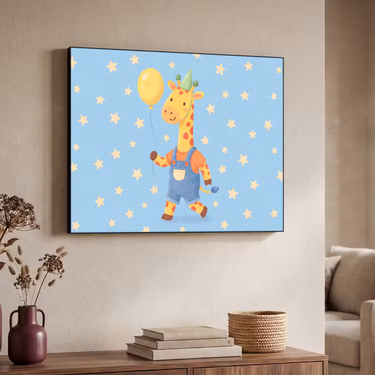 Art Frame - Dieren - Giraffe - Ballon - Feest - Kinderkamer — 4