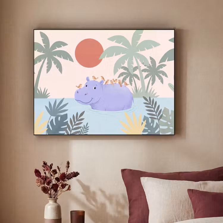 Art Frame - Dieren - Vogel - Water - Natuur - Illustratie — 2
