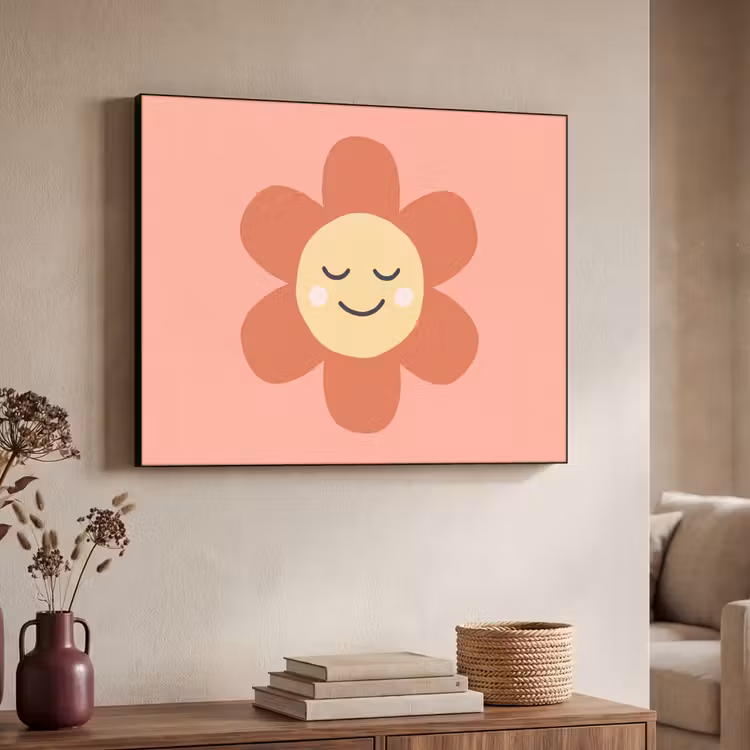 Art Frame - Bloemen - Tekenfilm - Kind - Roze — 4