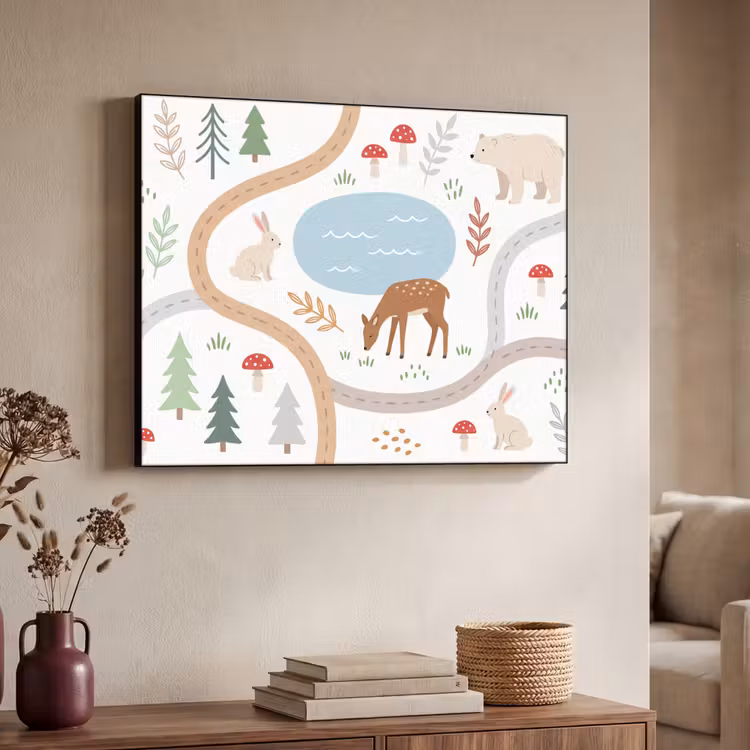 Art Frame - Dieren - Bos - Illustratie — 4