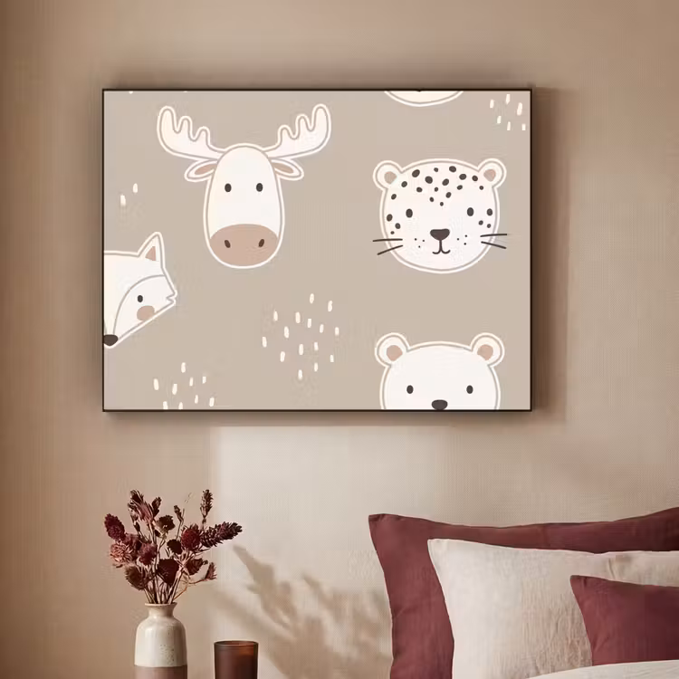 Art Frame - Dieren - Patroon - Illustratie - Modern - Beige — 2