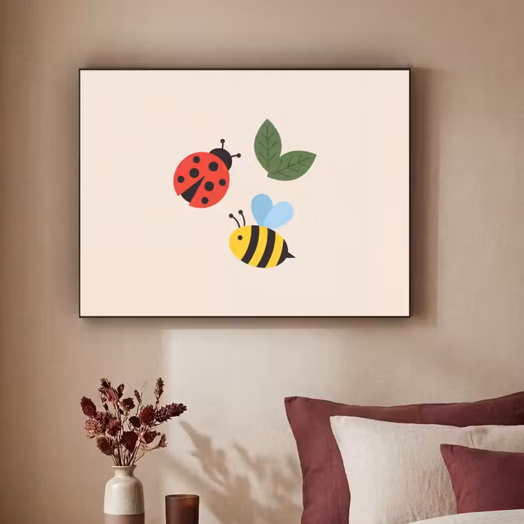 Art Frame - Insect - Blad - Natuur - Speels - Illustratie — 2