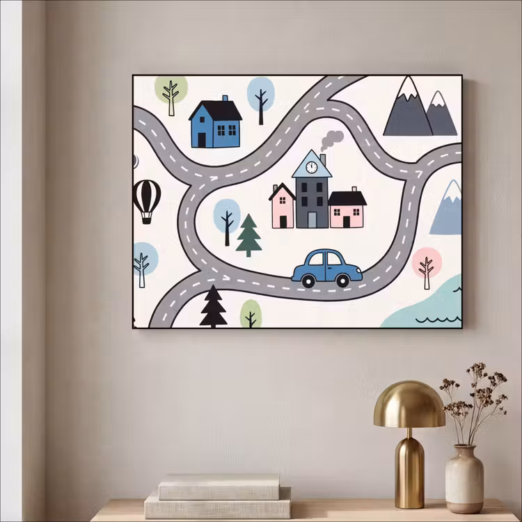 Art Frame - Kaart - Stad - Kindvriendelijk — 3