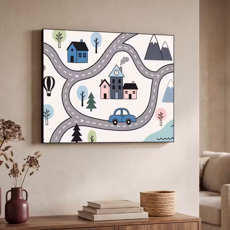 Art Frame - Kaart - Stad - Kindvriendelijk — 4