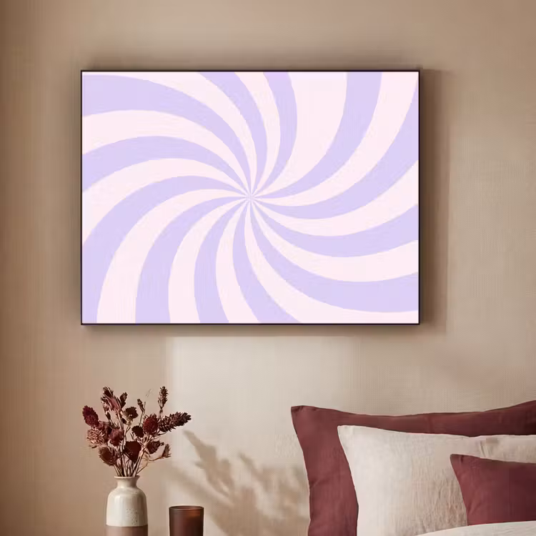 Art Frame - Patroon - Spiraal - Abstract - Modern - Paars-Roze — 2