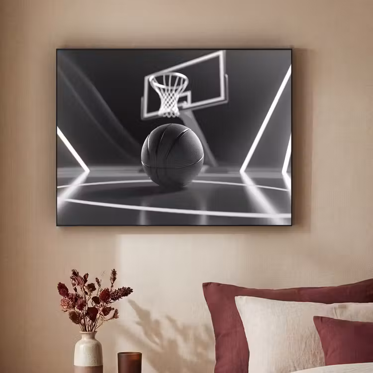 Art Frame - Basketbal - Basketbalveld - Lichtlijnen — 2