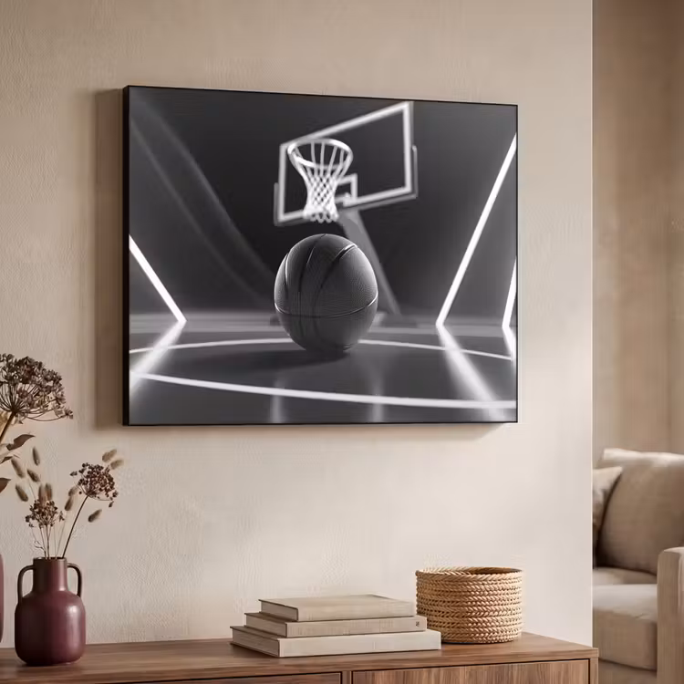 Art Frame - Basketbal - Basketbalveld - Lichtlijnen — 4