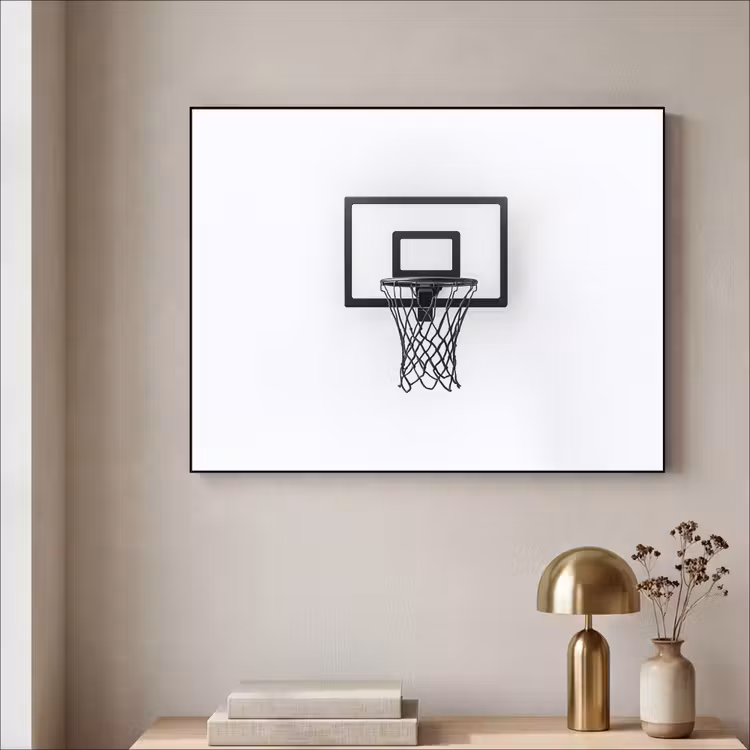 Art Frame - Basketbalbord - Minimalistisch - Zwart — 3