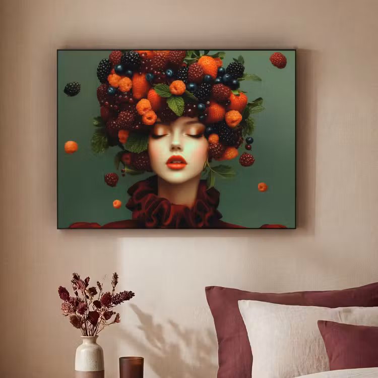 Art Frame - Vrouw - Aardbeien - Frambozen - Bramen - Bessen — 2