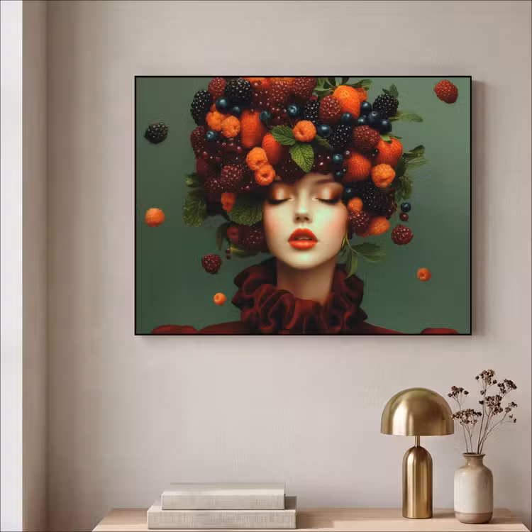 Art Frame - Vrouw - Aardbeien - Frambozen - Bramen - Bessen — 3