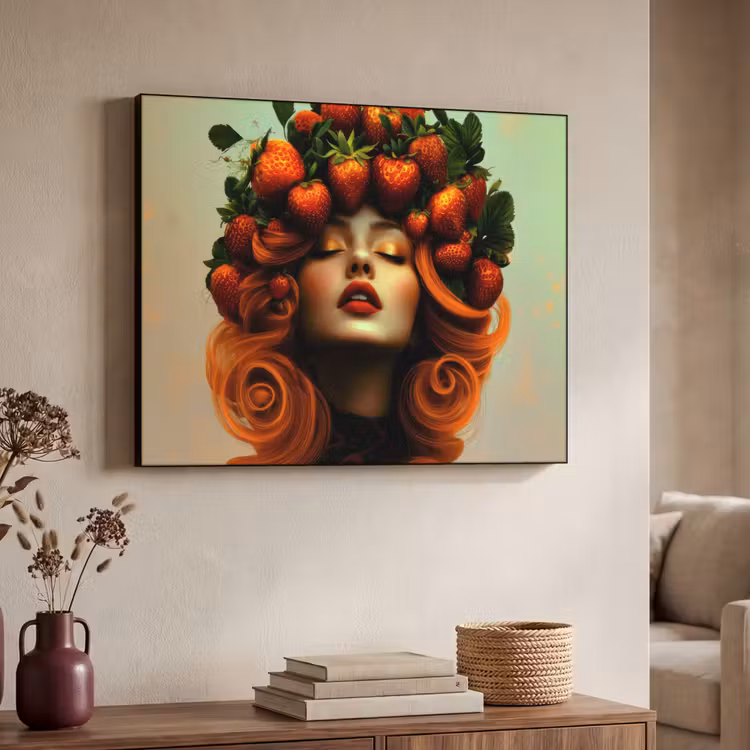Art Frame - Vrouw - Aardbeien - Kroon — 4