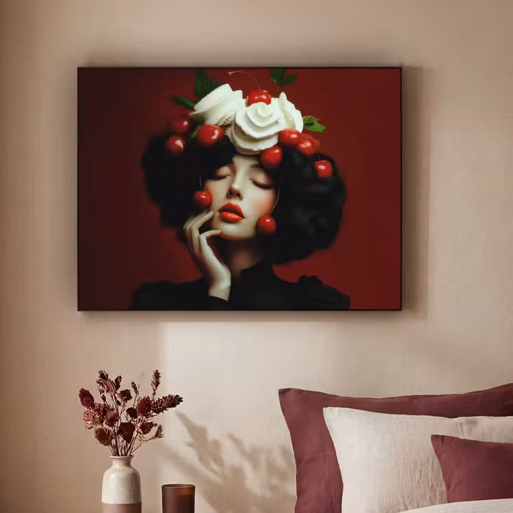 Art Frame - Vrouw - Kersen - Slagroom — 2