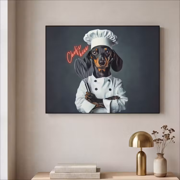 Art Frame - Quote - Neon - Hond - Kokskleding — 3