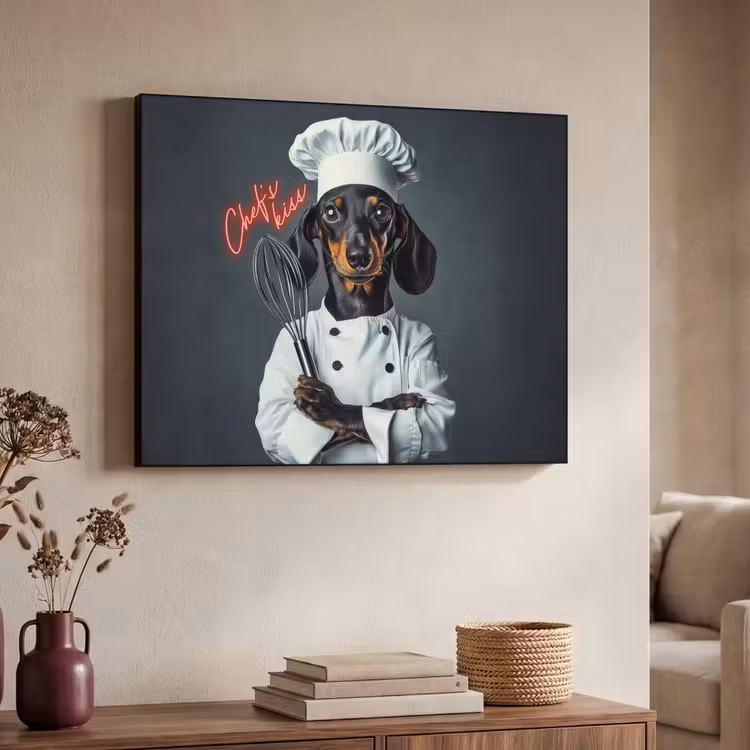 Art Frame - Quote - Neon - Hond - Kokskleding — 4