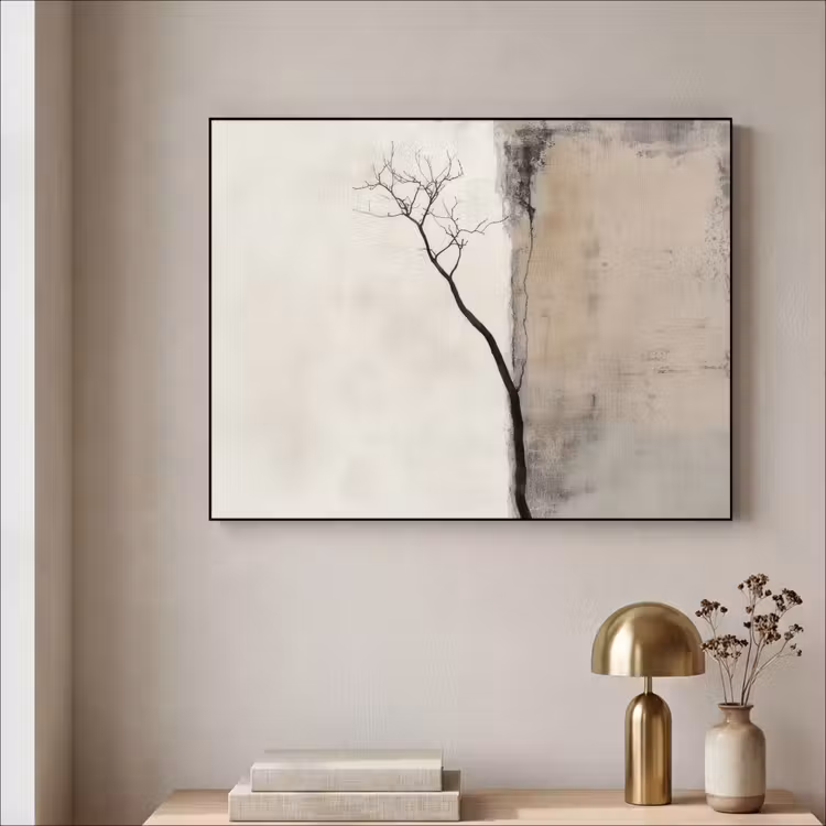Art Frame - Wabi sabi - Plant - Beige — 3