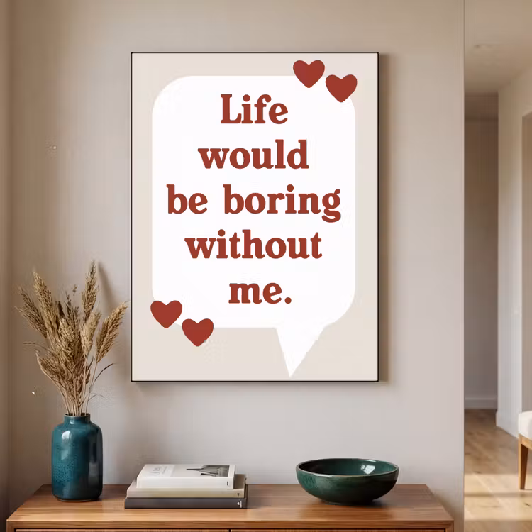 Art Frame - Quote - Tekstballon - Hartjes — 3