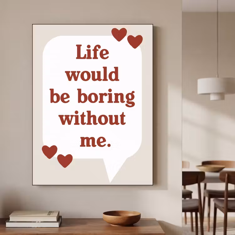 Art Frame - Quote - Tekstballon - Hartjes — 5