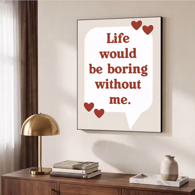 Art Frame - Quote - Tekstballon - Hartjes — 7