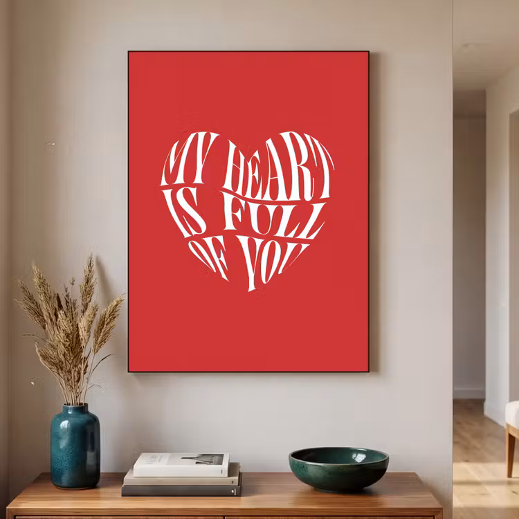 Art Frame - Rood - Hart- Tekst - Valentijn — 3