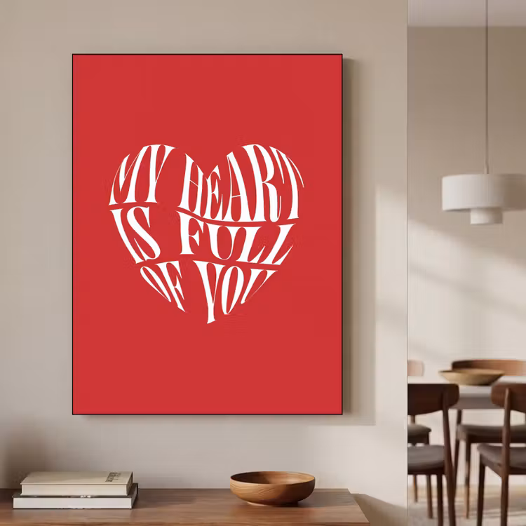 Art Frame - Rood - Hart- Tekst - Valentijn — 4