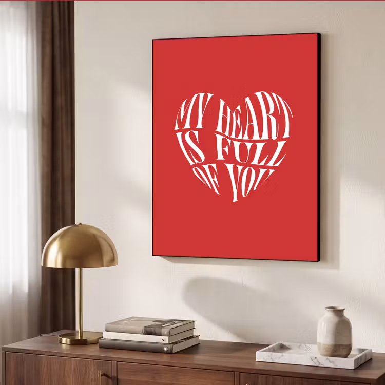 Art Frame - Rood - Hart- Tekst - Valentijn — 7
