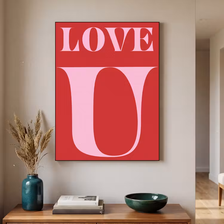 Art Frame - Rood - Love - Valentijn - Roze — 3