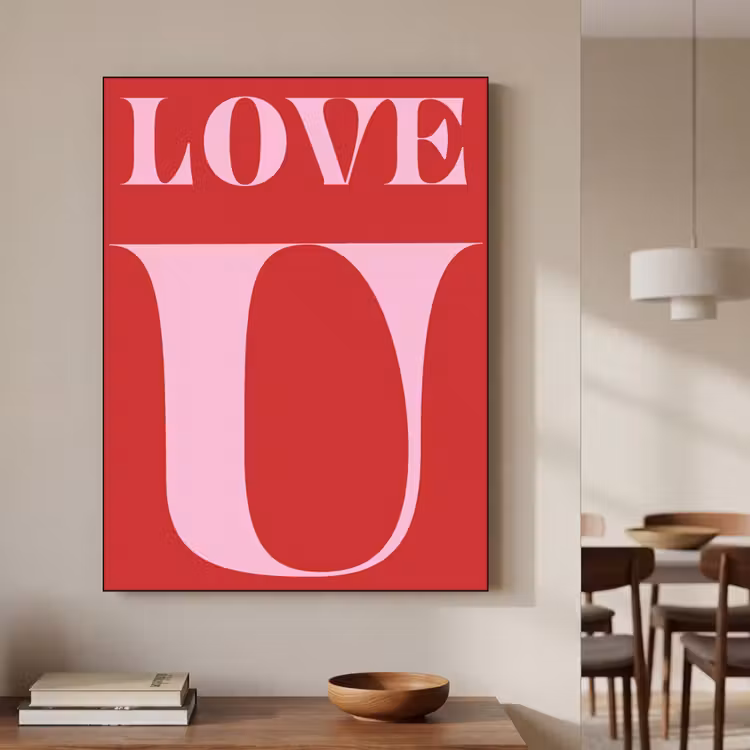Art Frame - Rood - Love - Valentijn - Roze — 5