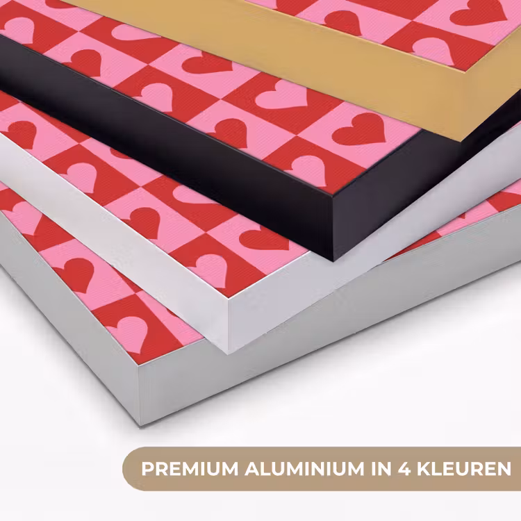 Art Frame - Rood - Roze - Schaakbord - Valentijn — 5