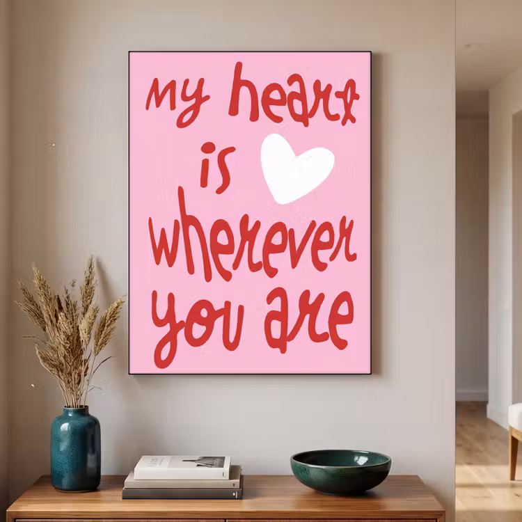 Art Frame - Valentijn - Hart - Liefde - Roze — 2