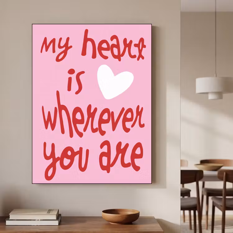 Art Frame - Valentijn - Hart - Liefde - Roze — 5