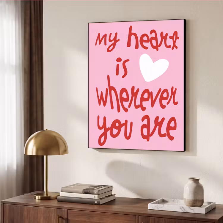Art Frame - Valentijn - Hart - Liefde - Roze — 7
