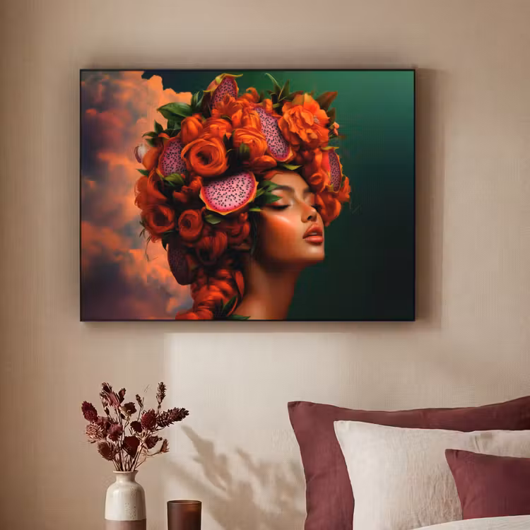 Art Frame - Vrouw - Drankenfruit - Rozen — 2