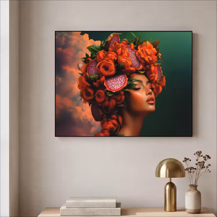 Art Frame - Vrouw - Drankenfruit - Rozen — 3