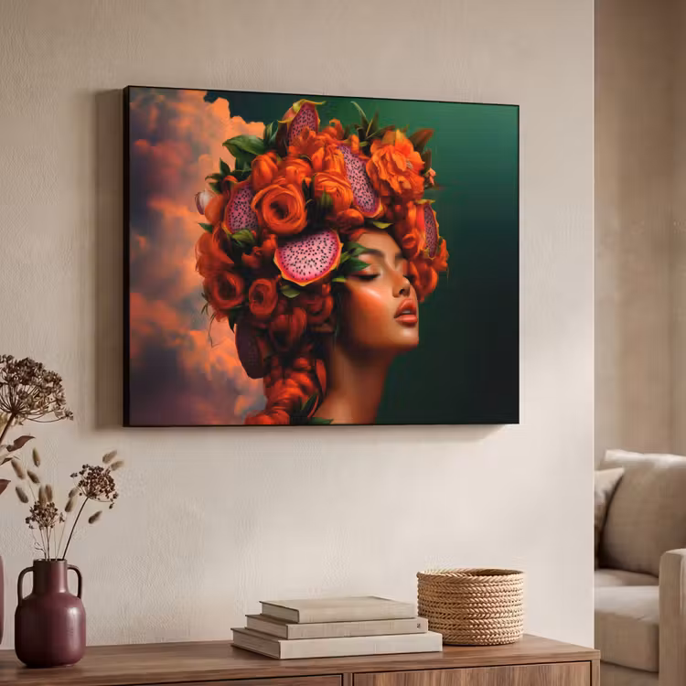 Art Frame - Vrouw - Drankenfruit - Rozen — 4