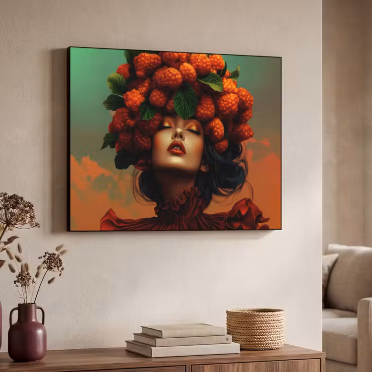 Art Frame - Vrouw - Frambozen - Bladeren — 4