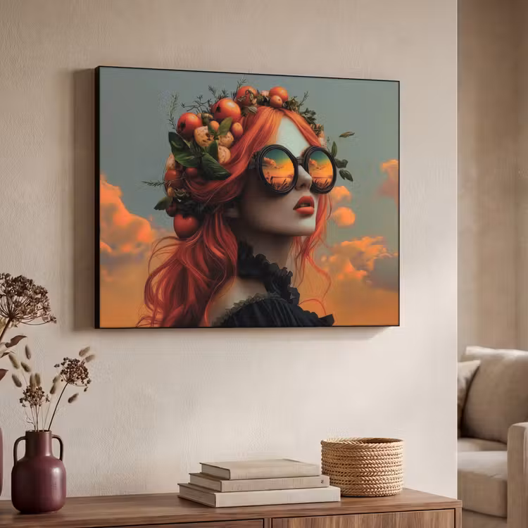 Art Frame - Vrouw - Kroon - Tomaat - Bascilicum - Zonnebril — 4