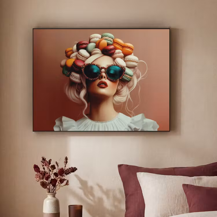 Art Frame - Vrouw - Macarons - Bril — 2
