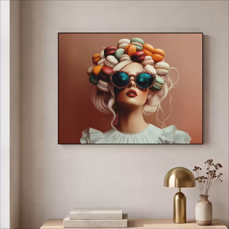 Art Frame - Vrouw - Macarons - Bril — 3