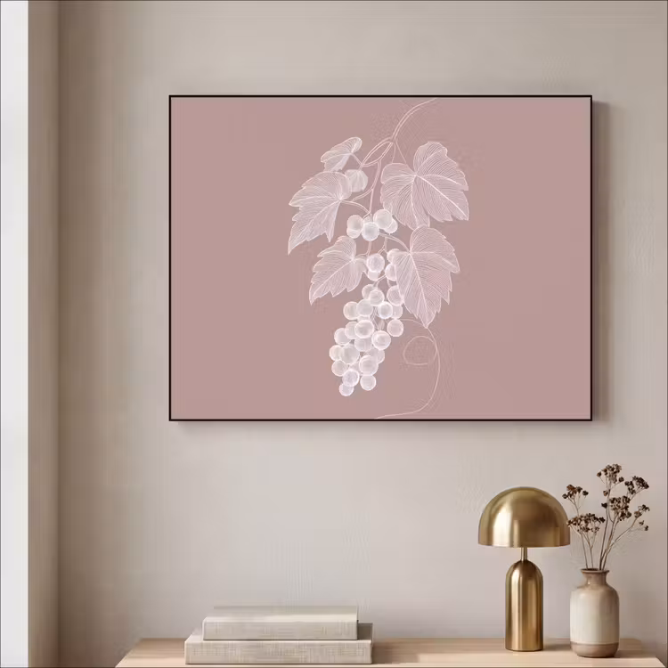 Art Frame - Tros - Druiven - Illustratie - Bladeren — 3