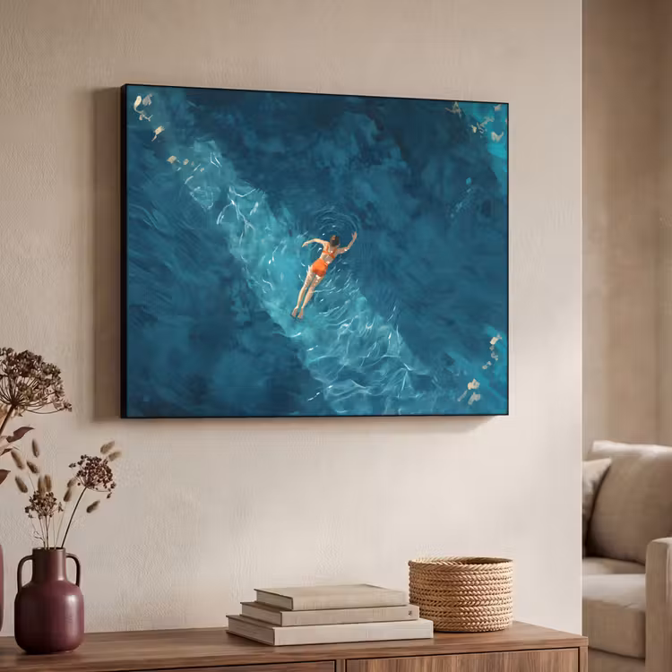 Art Frame - Vrouw - Water - Bikini - Oranje — 4