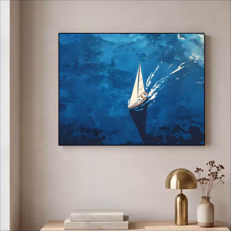 Art Frame - Zeilboot - Water - Abstract - Schaduw — 3