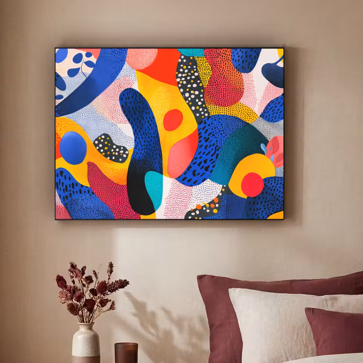 Art Frame - Vormen - Abstract - Stippels - Blauw — 2