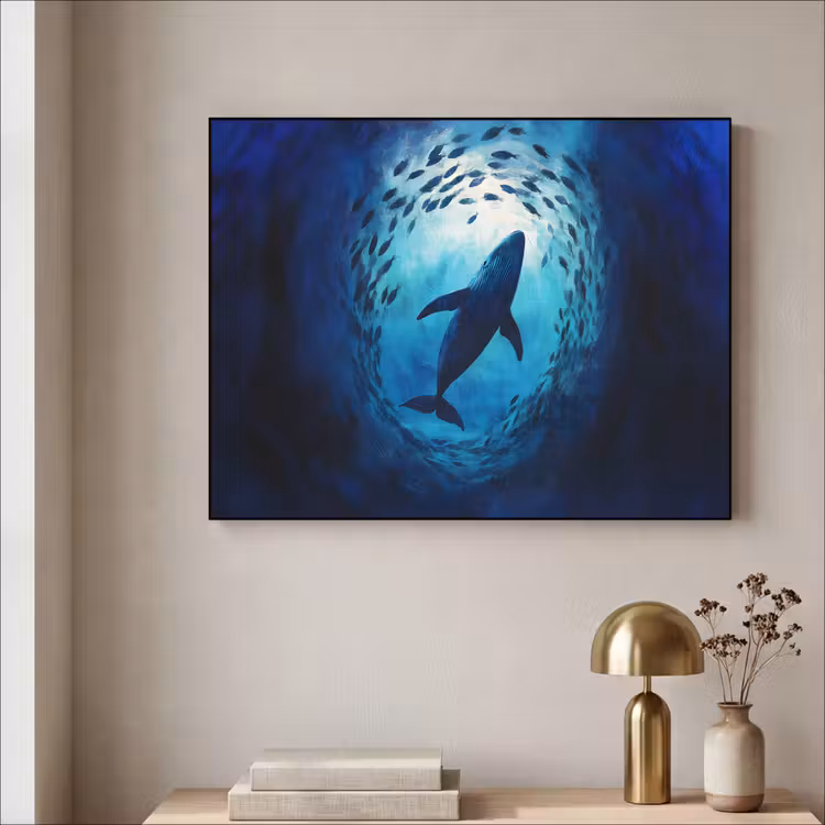 Art Frame - Walvis - Vissen - Donkerblauw — 3