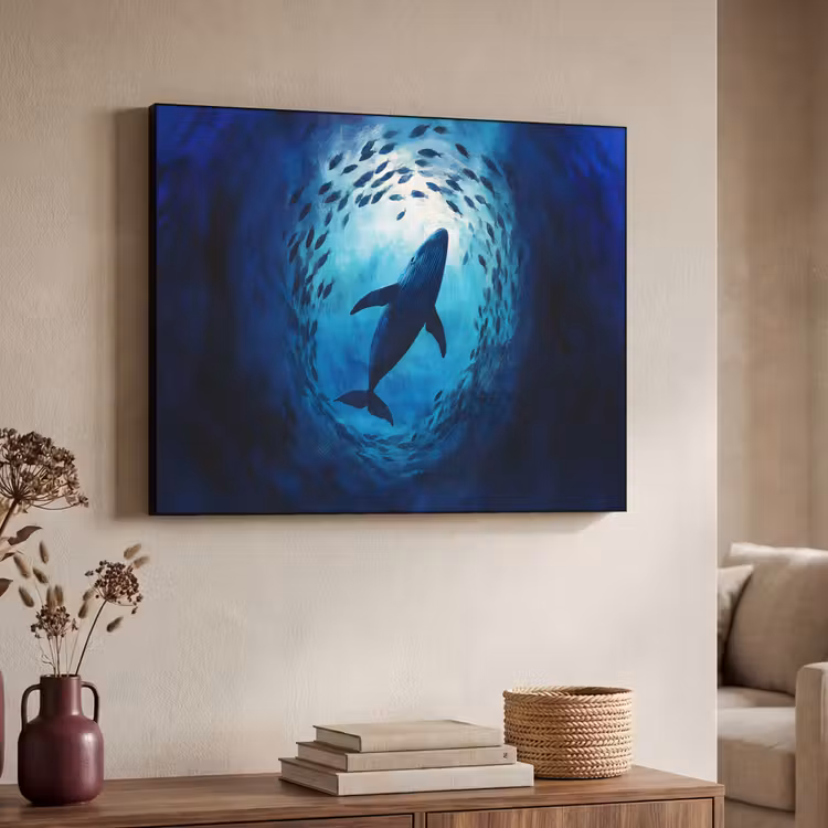Art Frame - Walvis - Vissen - Donkerblauw — 4