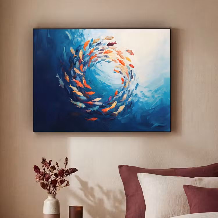 Art Frame - Zee - Vissen - Kleurrijk - Dynamisch — 2