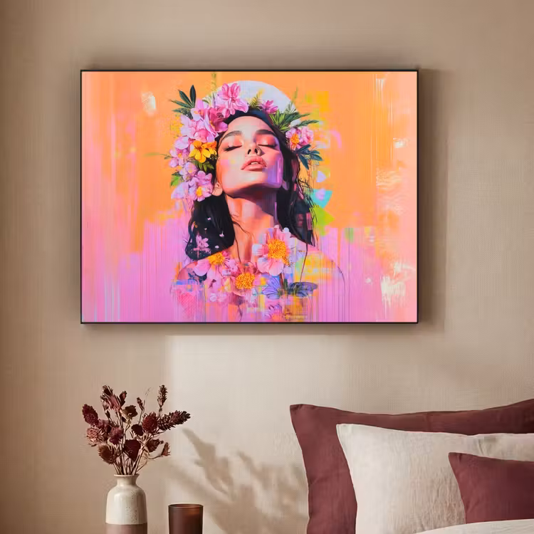 Art Frame - Portret - Bloemenkroon - Vrouw — 2
